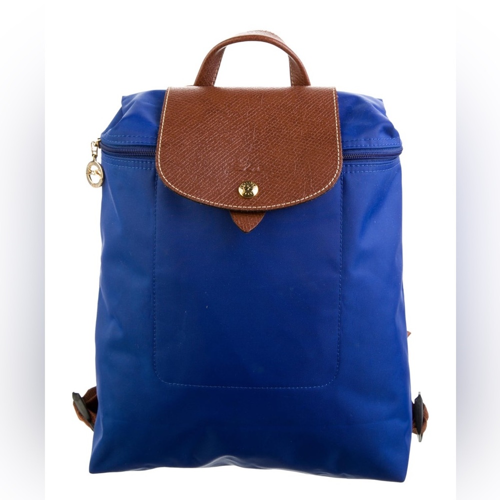 Longchamp Le Pliage Blue Backpack